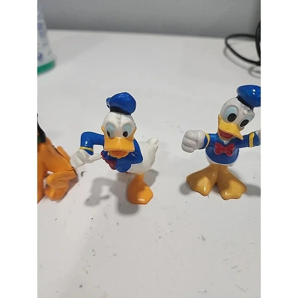 Disney Mickey Mouse 5 Figures Cake Toppers Mickey Pluto Donald Goofy - Picture 5 of 6